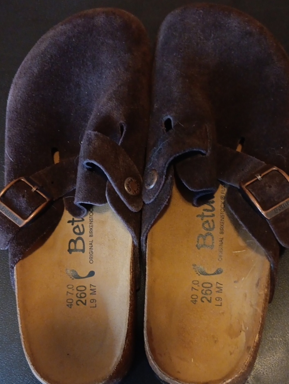 Berkinstock Betlula Women's Dark Brown Suede Slip-On Clogs